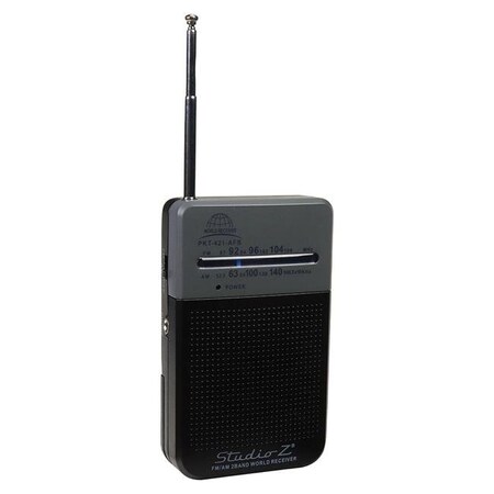 Nippon Nippon PKT421AFB Studio Z AM & FM 2 Band World Pocket Radio PKT421AFB